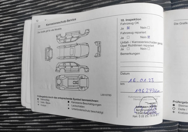 Opel Mokka cena 41500 przebieg: 206000, rok produkcji 2013 z Międzyrzecz małe 137